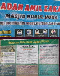 Badan Amil Zakat masjid Nurul Huda ujung Tanjung