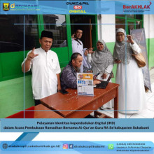 Kegiatan Aktivasi IKD Pada Kegiatan Pembukaan Ramadhan Di Mesjid Jami Annashir