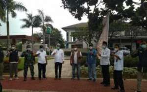 Kecamatan Sindang jaya Bersama Tim Gabungan Monitoring di Titik Keramaian