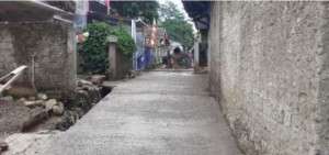 Desa Cikaret Realisasikan  Rabat Beton di Kp Cirangkong