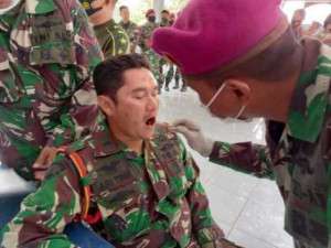 Jamin Kesehatan Prajurit Puslatpurmar 6 Antralina Melaksanakan Uji Pemeriksaan Kesehatan