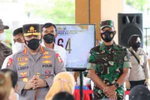 Kapolri Monitoring Vaksinasi Booster di Belitung