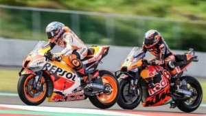 Jatuh Saat FP2 di Mandalika, Marquez: Masalah Ban