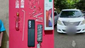 Gara-gara Ribut dengan Sopir Bus, Pengendara Mobil Alphard Ketahuan Bawa Sabu