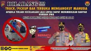 Wujudkan Mudik Sehat dan Aman Polres Bangka Barat Berikan Himbauan
