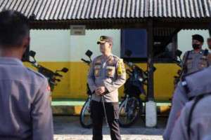 Kapolres Bangka; Akbp Indra Kurniawan, S.H., S.I.K., M.Si , Ambil Apel SatLantas dan Sat Samapta