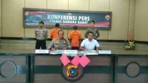 Konferensi Pers Ungkap Kasus Mantan Kades Tempilang Penyalahgunaan Dana Apbdes TA.2015-2016,