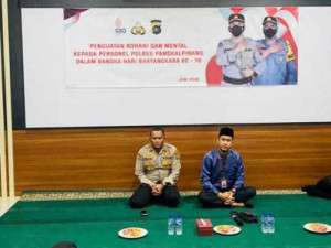 Penguatan Rohani dan Mental Personil Polres Pangkalpinang, Jelang Hari Bhayangkara ke 76