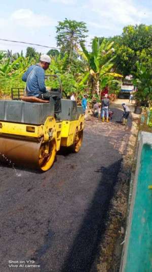 Pembangunan Jalan di Desa Kadununggal untuk Akses Perekonomian Masyarakat Lebih Baik