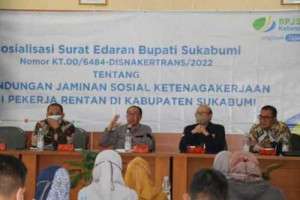 BPJS Sosialisasikan Surat Edaran Bupati Sukabumi Tentang Dukungan Bagi Pekerja Rentan