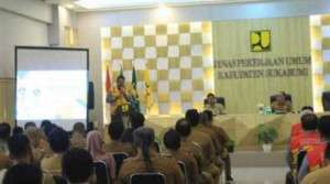 Dinas PU Kab. Sukabumi Gelar Acara Sosialisasi Kewenangan Status Jalan Bersama Seluruh Kepala Desa Se-Kabupaten Sukabumi