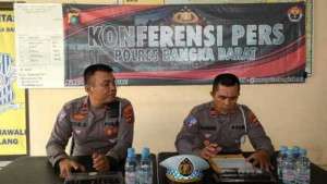 Sat Lantas Polres Bangka Barat Konferensi Pers Operasi Zebra Menumbing 2022