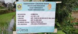 Realisasi Anggaran Bonus Produksi di Desa Purabakti Kecamatan Pamijahan Diapresiasi