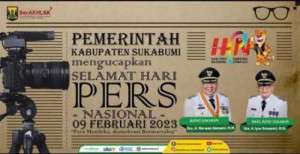 PEMKAB. Sukabumi Mengucapkan Selamat Hari Pers Nasional Tahun 2023