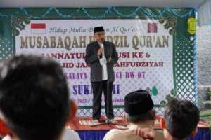 Apresiasi MHQ Di Perumahan Mangkalaya, H.Iyos "Cerminan Visi Kab. Sukabumi"