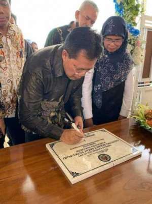 Muhammad Solihin Resmikan Gedung Sekretariat IGTKI PGRI Kabupaten Sukabumi