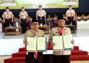 RAKERCAB Pramuka, Bupati kab. Sukabumi "Pertegaa Kiprah Gerakan Pramuka Sebagai Pilar Pendidikan dan Agen Pembangunan"