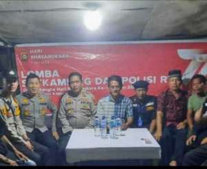 Menyambut HUT Bhayangkara Polsek Tulung Selapan Meriahkan Lomba Sat Kamling dan Polisi Rw