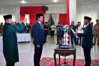 ir Asmar Wijaya M.SI dilantik Bupati Iskandar SE.sebagai sekretaris daerah kabupaten ogan komering ilir(OKI)