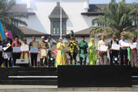 Karnaval Budaya Daerah West Java Festival, Kab. Sukabumi Usung Konsep Surup Kidang Turun Kungkang