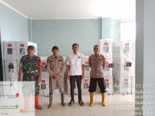 Pastikan Jaga Logistik Pemilu Aman di Pospol Cigudeg Pengamanan di kecamatan Suka jaya
