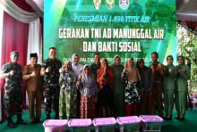 Air Bersih, Kesejahteraan Terwujud: TNI AD Gagas Gerakan Manunggal Air untuk Masyarakat Palembang