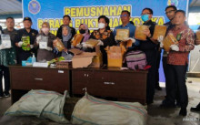 BNN Sumatera Selatan Musnahkan Ribuan Gram Narkotika