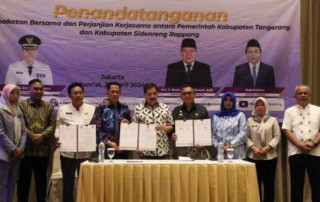 Pj Bupati Tangerang dan   Pj Kabupaten Sidenreng Rappang Tandatangani MoU Kerjasama Antar Daerah