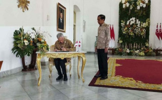 Presiden Jokowi terima kunjungan PM Singapura di Bogor