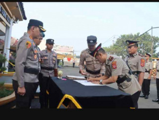 Sejumlah PJU dan Perwira Polri di Polres Sukabumi Kota Alami Rotasi Jabatan