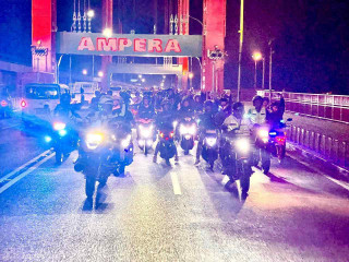 Ratusan Anggota Klub Motor `Terpanggil` Ikut Patroli Bersama Kapolda Sumsel Jaga Kamtibmas dikota Palembang