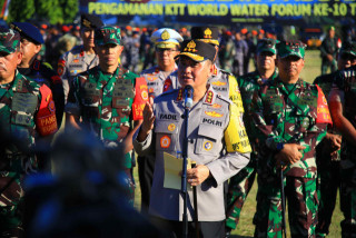 TNI-Polri Gelar Apel Pasukan Pengamanan World Water Forum Ke-10 di Bali