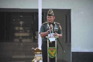 Sanksi Hukum Bagi Prajurit Korem Yang Terlibat Judi Online Menjadi Penekanan Danrem 044/Gapo Saat Berikan Jam Komandan