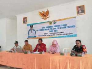Rapat Kordinasi dan Pembinaan Bersama Ketua RT, RW, LPM, PKK dan Kader Posyandu Desa Cibitung Wetan