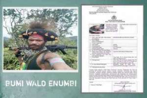 Pimpinan OPM Bumi Walo Enumbi Tewas dalam Baku Tembak dengan TNI