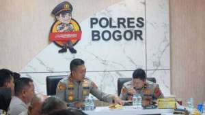 Kapolres Bogor Tekankan Penindakan Tegas Premanisme dalam Arahan kepada PJU dan Kapolsek Jajaran.
