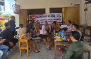 Polsek Babakan Madang Hadiri Musdesus Ketahanan Pangan, Tekankan Transparansi Penggunaan Dana Desa.
