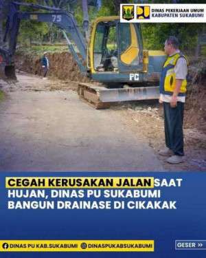 PEMKAB. Sukabumi Bangun Drainase di Jalan Cempakaratu – Cipedes Cikakak Untuk Tingkatkan Kualitas Infrastruktur