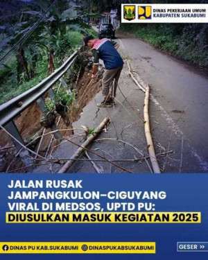 Viral di Media Sosial, Kerusakan Jalan Jampangkulon – Ciguyang Direspons Cepat oleh UPTD PU Wilayah Jampangkulon
