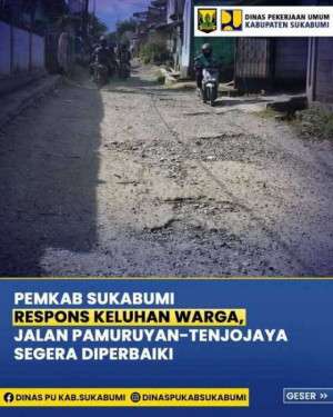 PEMKAB. Sukabumi Tanggapi Cepat Keluhan Warga soal Jalan Rusak, Bupati Asep Japar : Ini PR Utama Kami