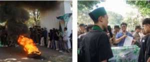 Komisi IV DPRD Kabupaten Sukabumi Menerima Aksi Unjuk Rasa Dari Himpunan Mahasiswa Islam (HMI) Cabang Sukabumi