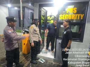 Kapolsek Dramaga Pimpin Patroli KRYD Antisipasi Gangguan Kamtibmas, Pastikan Wilayah Hukum Kecamatan Dramaga Aman Kondusif.