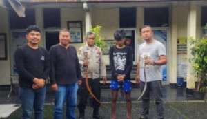 Perkelahian Antar Pemuda di Ciawi, Polsek Ciawi Amankan Pelaku Pembawa Sajam.