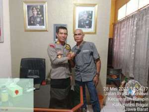 Menjalin Tali Silaturahmi Antara Media dan Polisi, Polsek Rumpin Mendapat Kunjungan Awak Media