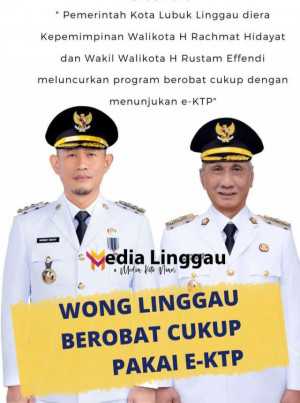 Wali Kota H. Rahmad Hidayat dan Wakil Wali Kota H. Rustam Evendi Luncurkan Program Berobat Gratis Cukup dengan E- KTP