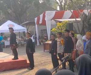 Kapolsek Citeureup Hadiri Upacara Hari Jadi Bogor ke-543 Tahun 2025 di Kecamatan Citeureup.