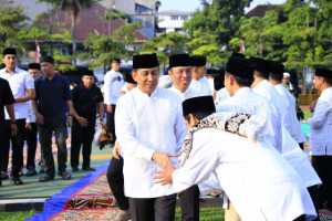 Gelar Salat Idul Adha, Jajaran Polri Tingkatkan Kepedulian Demi Persatuan.