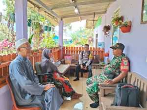 Bhabinkamtibmas Polsek Tanjungsari Sambangi Warga, Sampaikan Himbauan Kamtibmas dan Cooling System.
