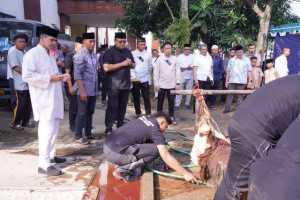 Polda Jabar Sumbangkan 77 Ekor Sapi dan 35 Ekor Kambing untuk Qurban.