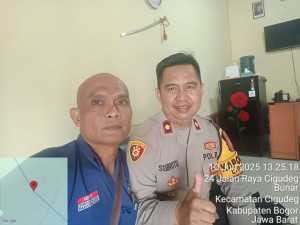 Ngopi Bareng Insan Pers, Kapolsek Cigudeg Tegaskan Media Sebagai Sahabat dan Mitra Polisi.